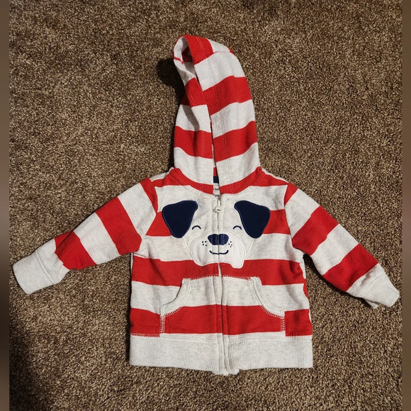 Carter's 3 Months Zip Up Jacket With Dog - Picture 2 of 9